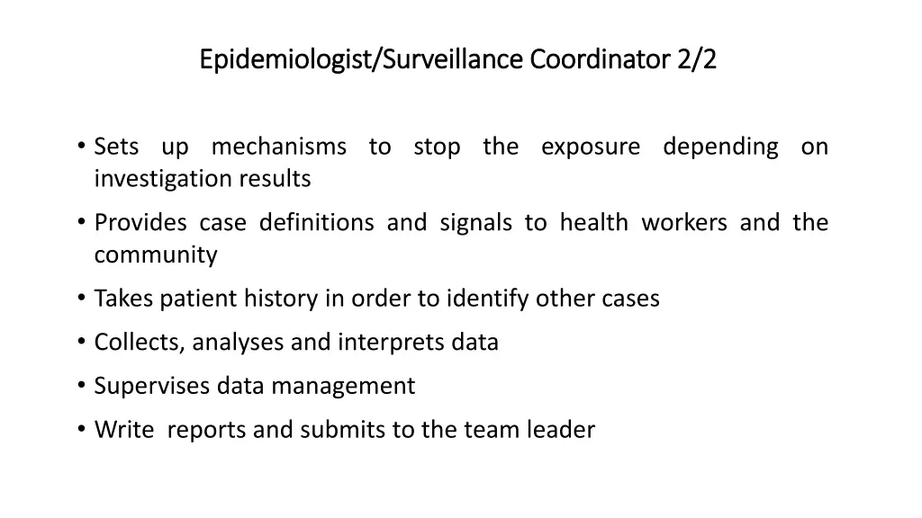 epidemiologist surveillance coordinator 1