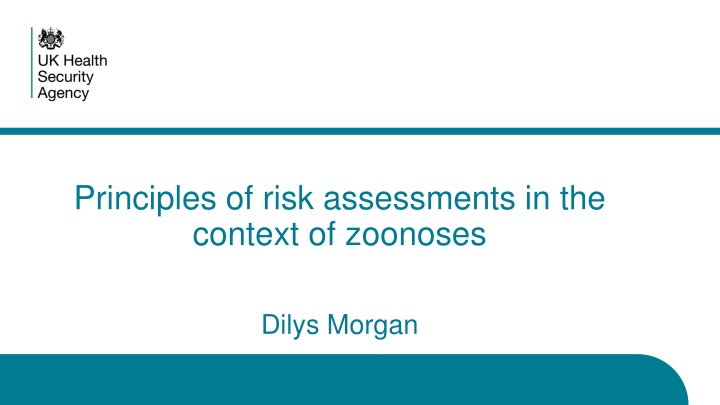 principles of risk assessments in the context