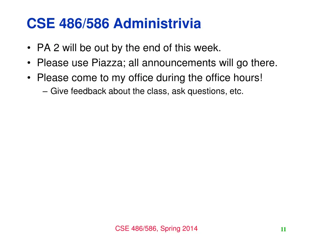 cse 486 586 administrivia