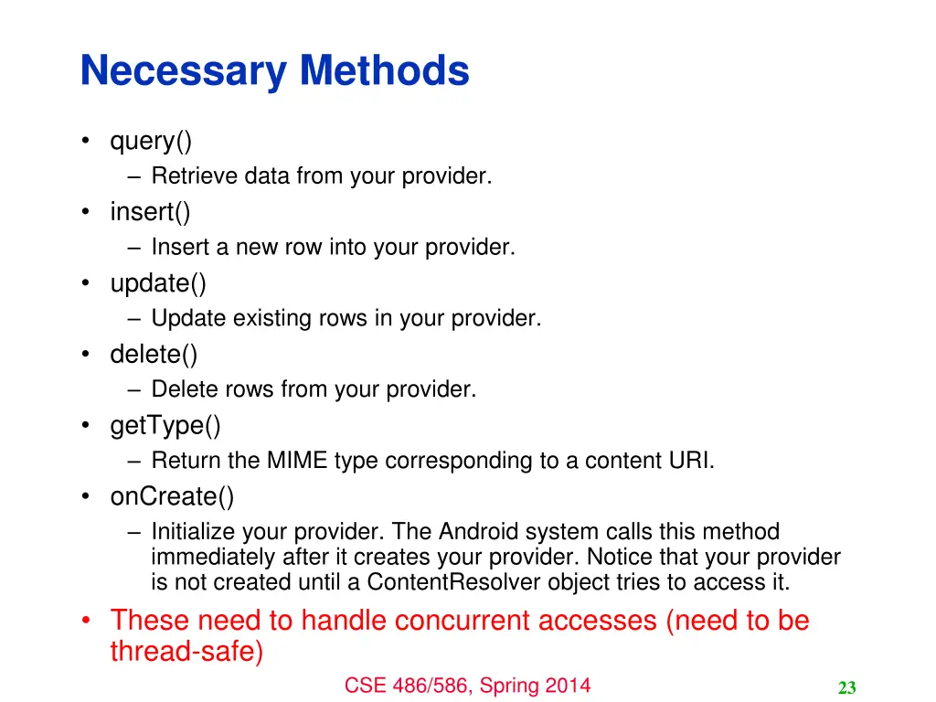 necessary methods 1