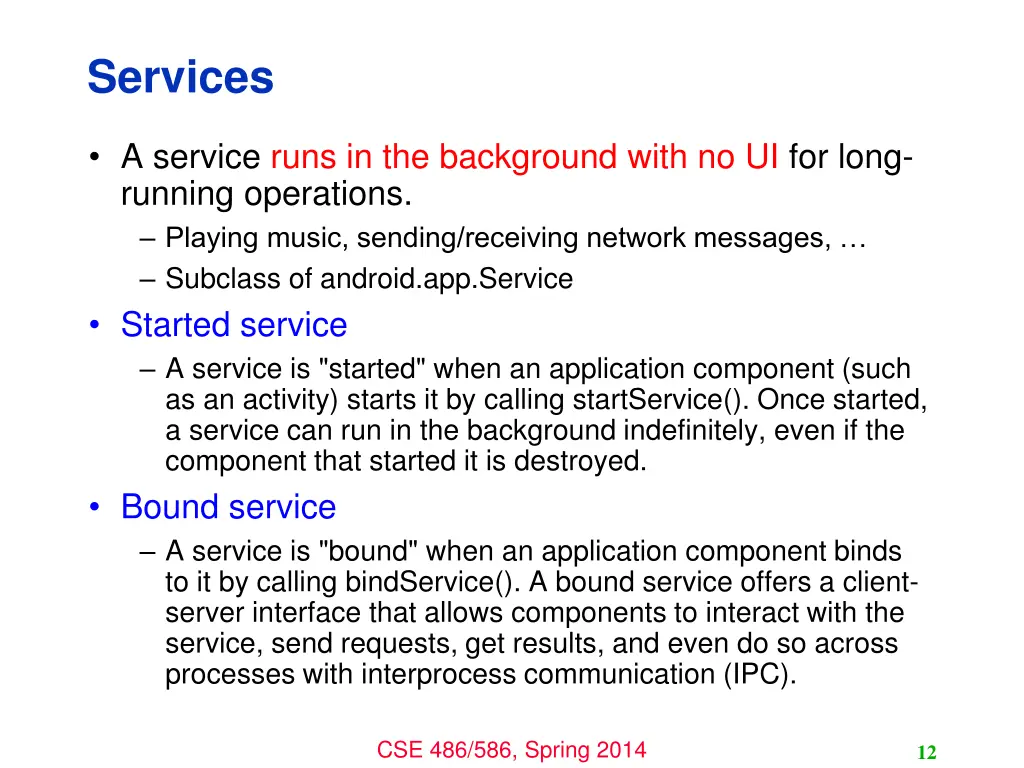 services