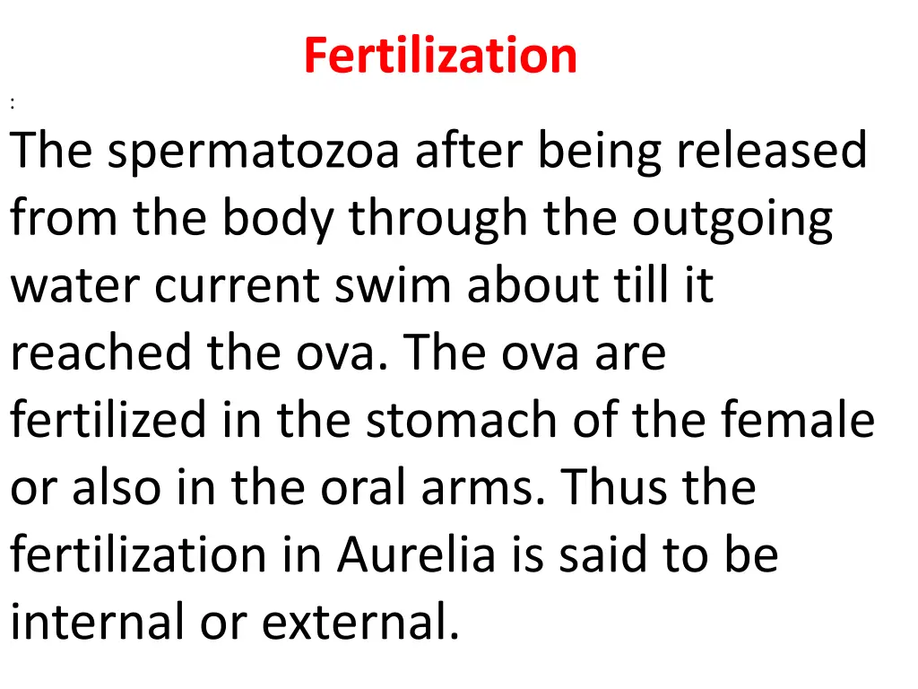 fertilization