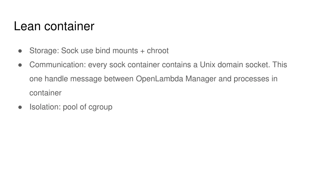 lean container