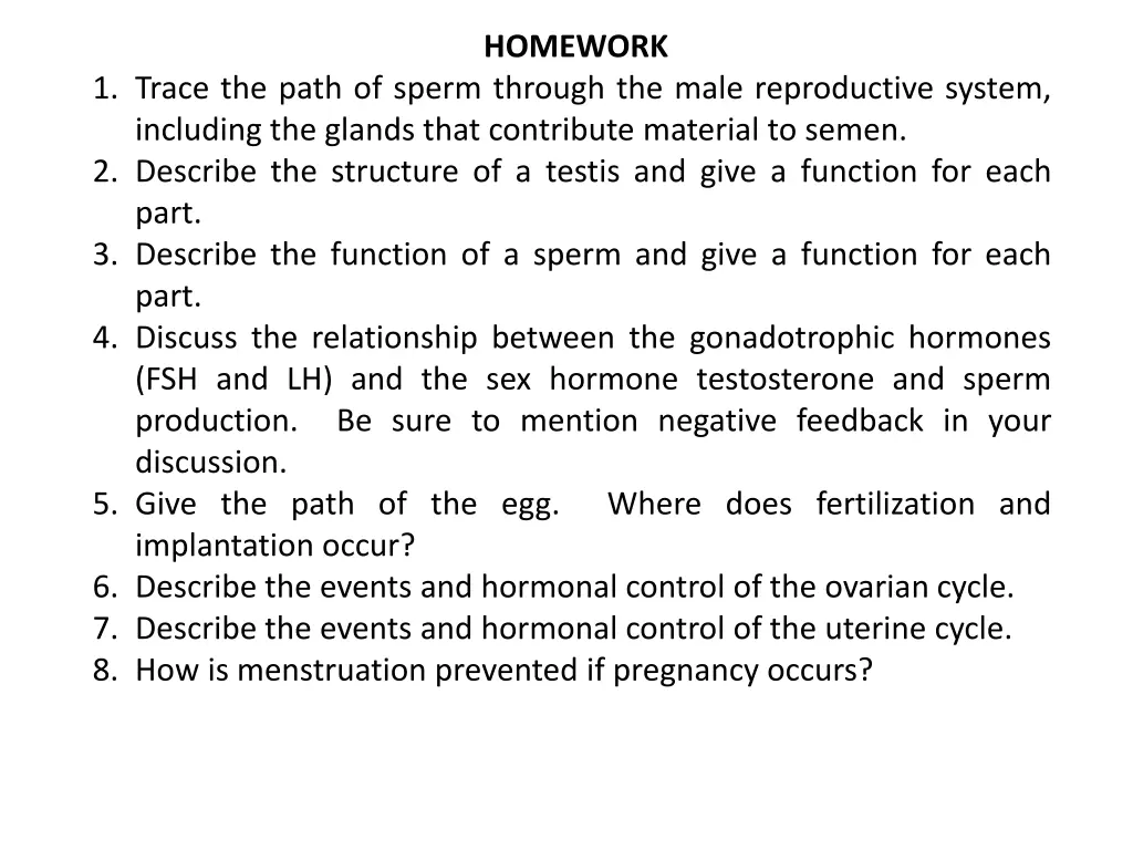homework