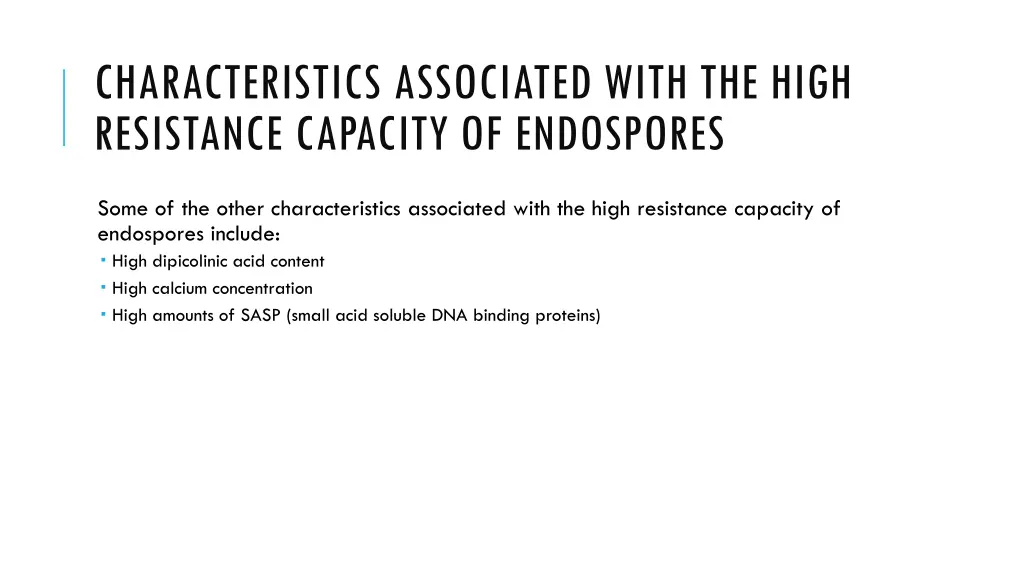 characteristics associated with the high