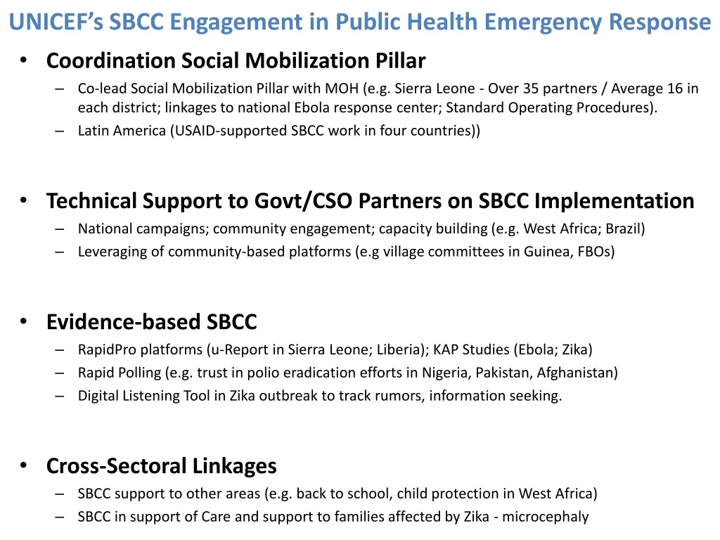 unicef s sbcc engagement in public health