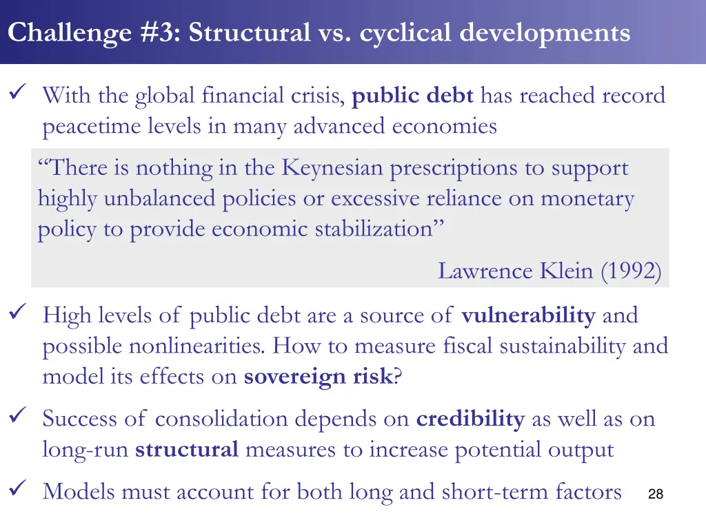 challenge 3 structural vs cyclical developments 1