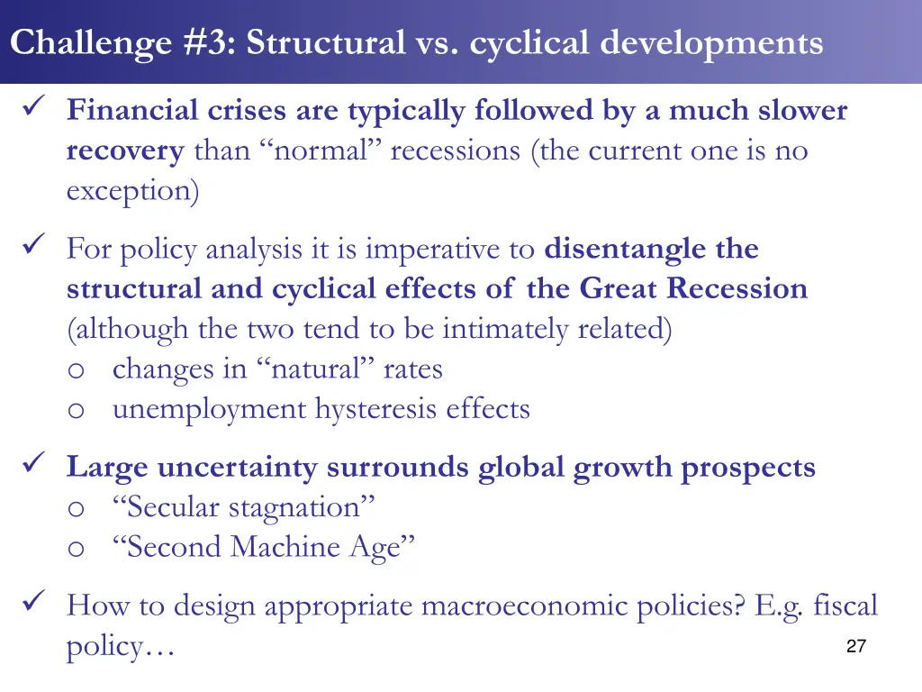 challenge 3 structural vs cyclical developments