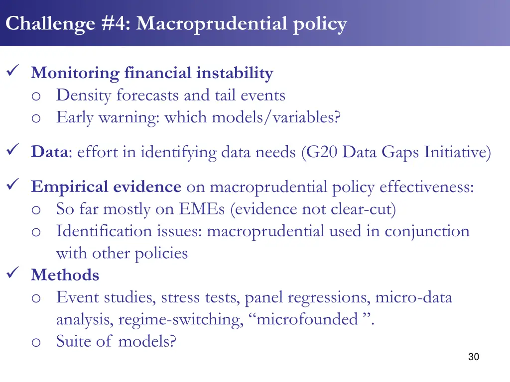 challenge 4 macroprudential policy 1