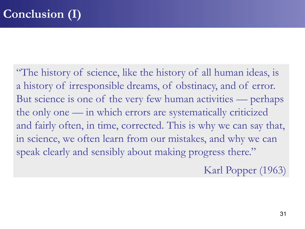 conclusion i