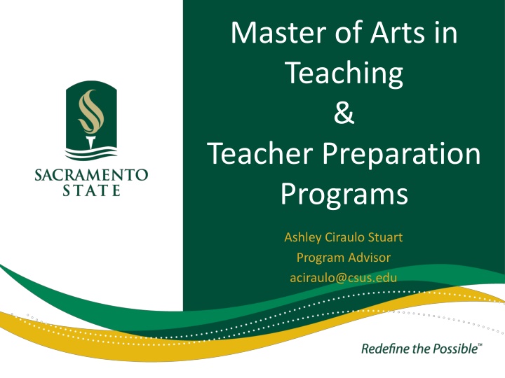 master of arts in teaching teacher preparation
