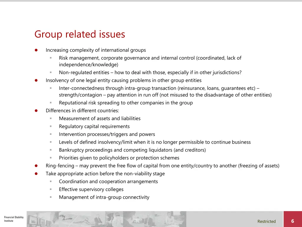 group related issues