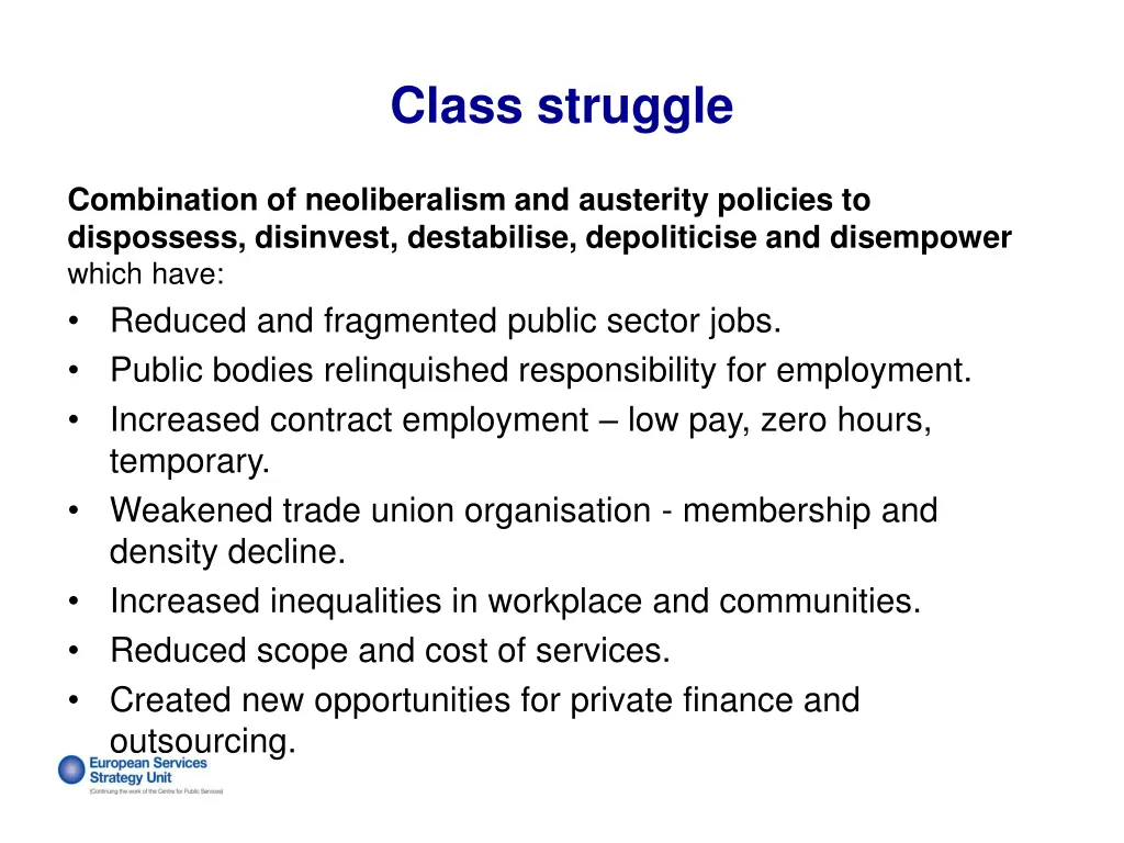class struggle