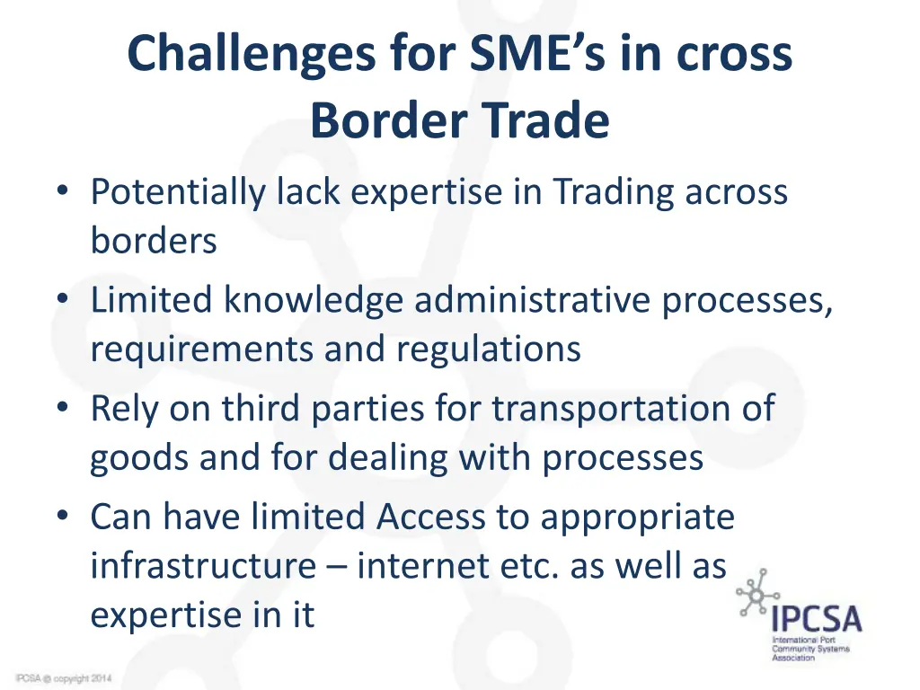 challenges for sme s in cross border trade