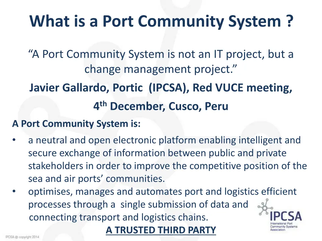 what is a port community system