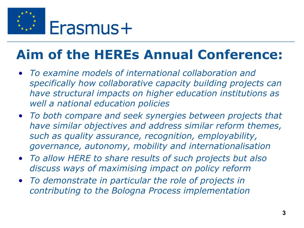 aim of the heres annual conference