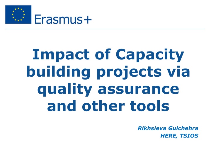 impact of capacity building projects via quality