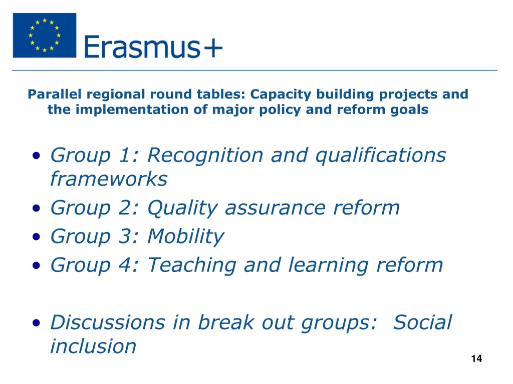 parallel regional round tables capacity building