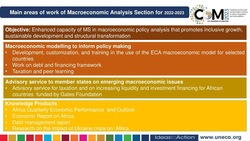main areas of work of macroeconomic analysis