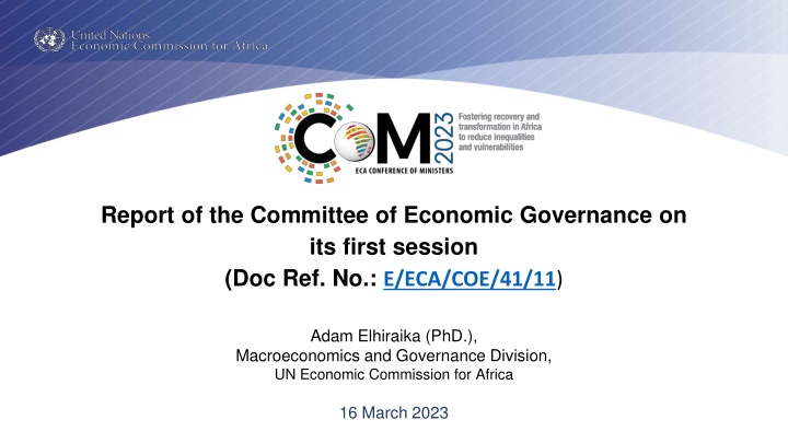 report of the committee of economic governance