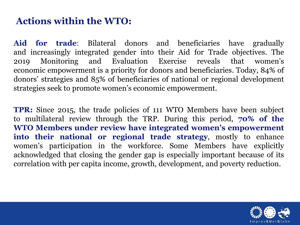 actions within the wto