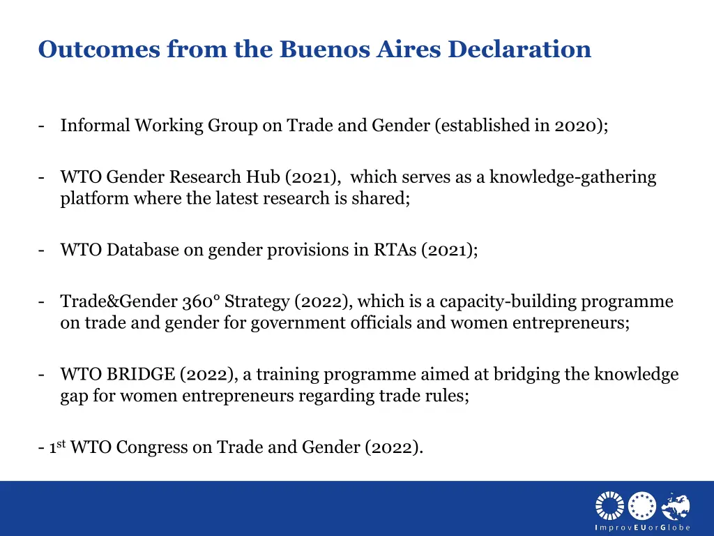 outcomes from the buenos aires declaration