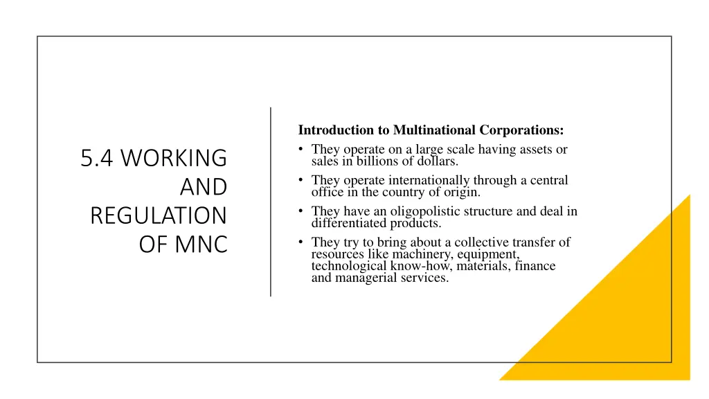 introduction to multinational corporations they