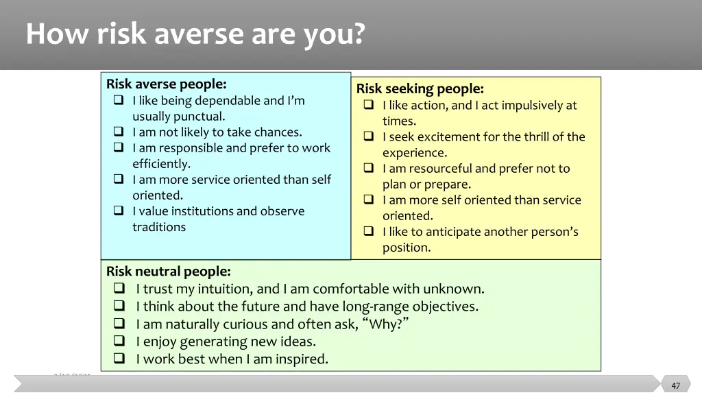 how risk averse are you