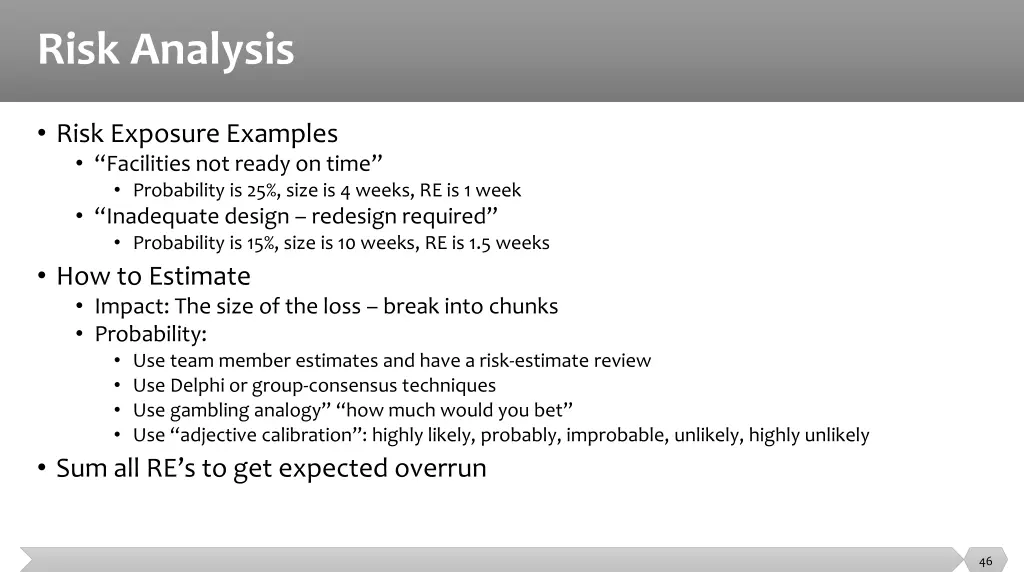risk analysis 2