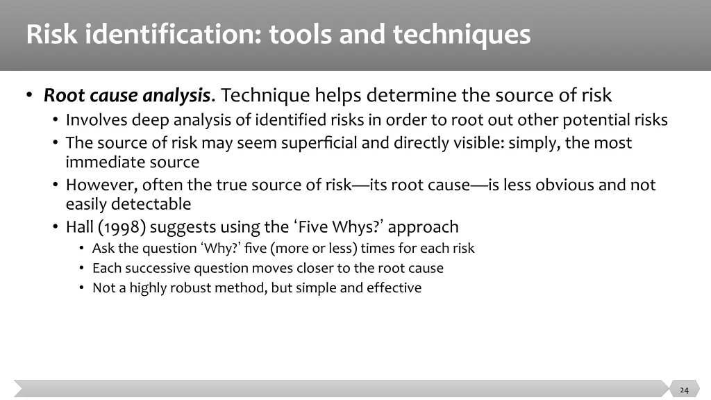 risk identification tools and techniques 1
