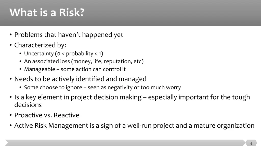 what is a risk
