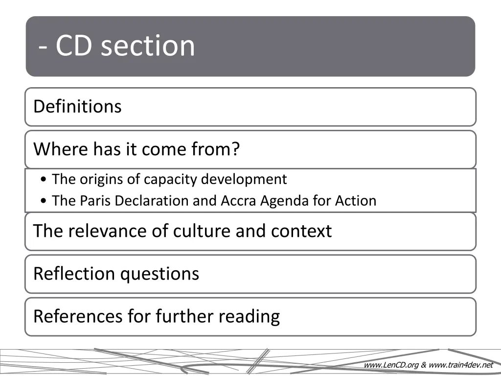 cd section