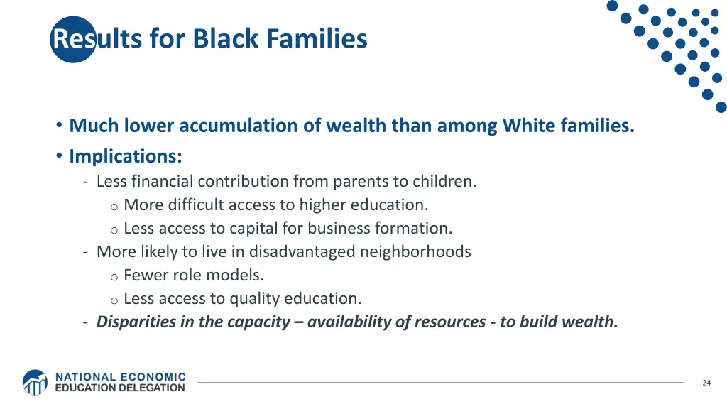 results for black families