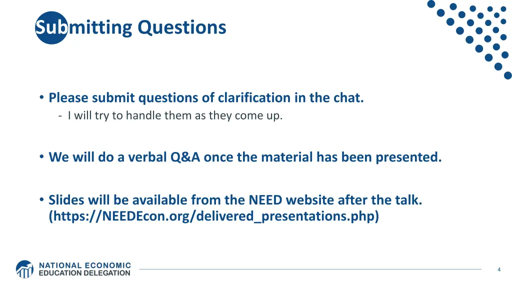 submitting questions