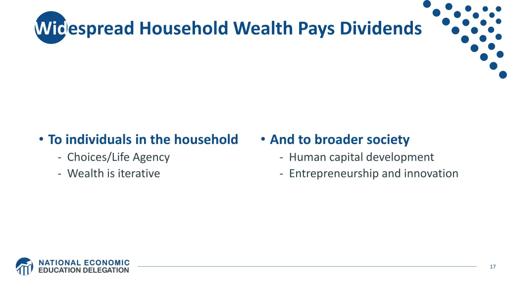 widespread household wealth pays dividends