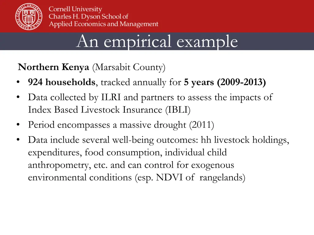an empirical example