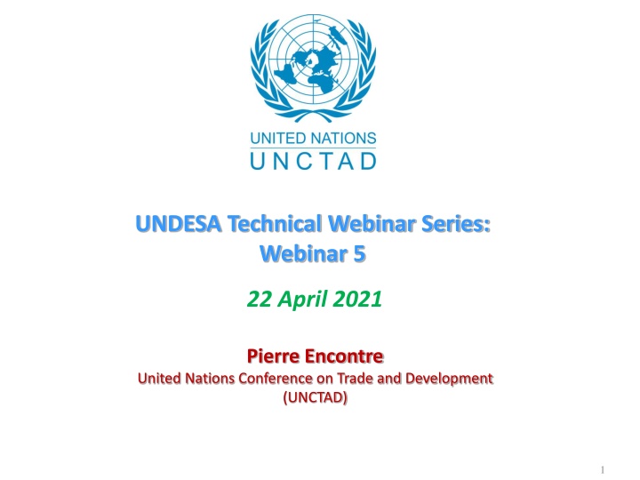 undesa technical webinar series webinar 5