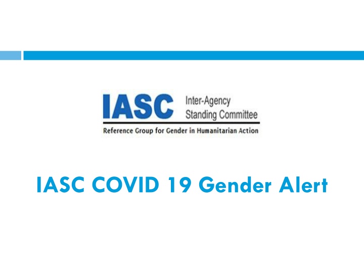 iasc covid 19 gender alert