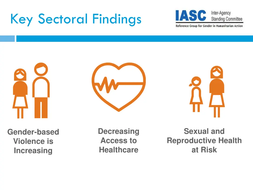key sectoral findings