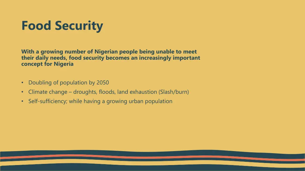 food security