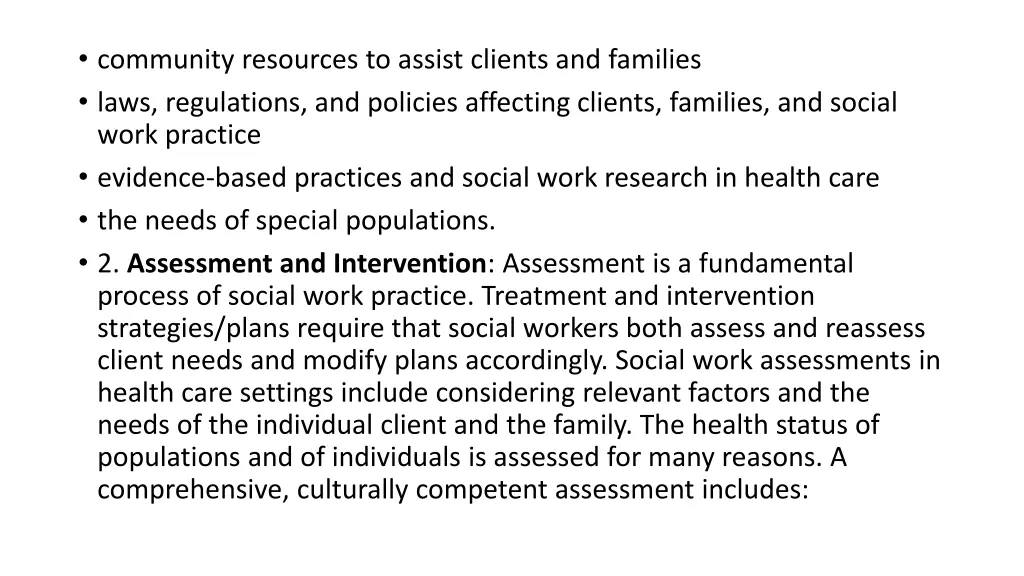 community resources to assist clients