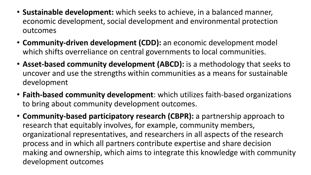 sustainable development which seeks to achieve