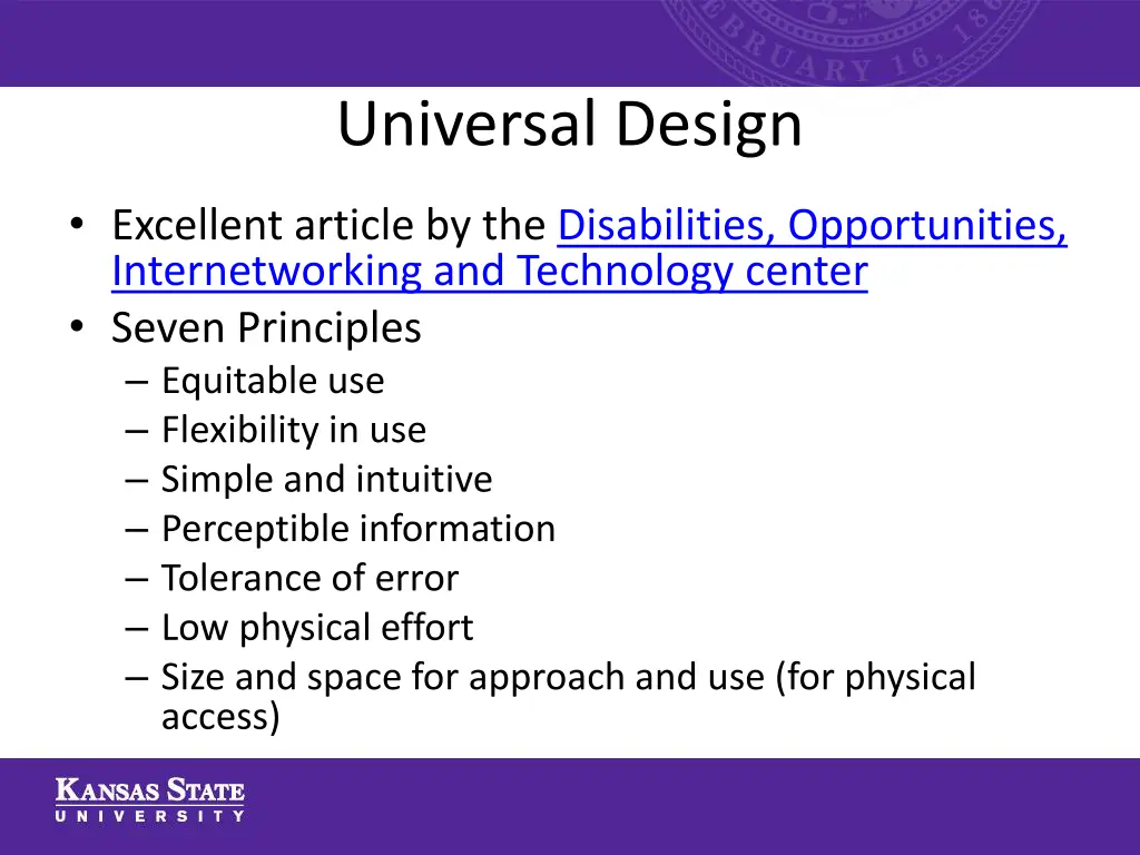 universal design