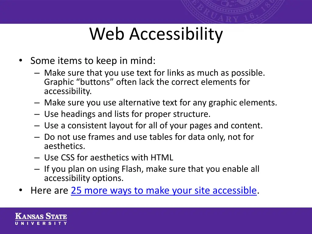 web accessibility