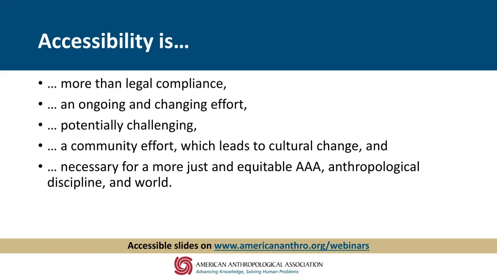 accessibility is