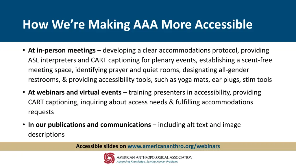how we re making aaa more accessible