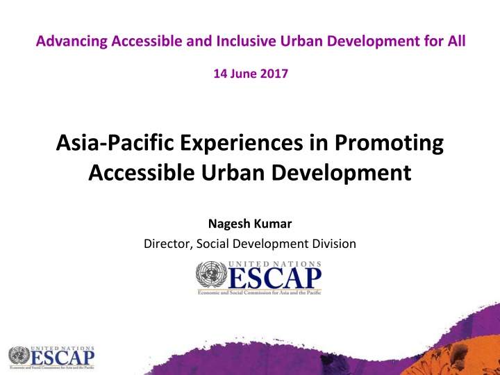 advancing accessible and inclusive urban