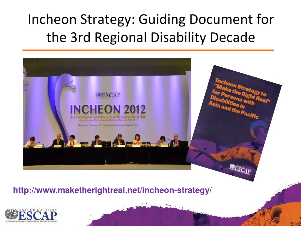 incheon strategy guiding document