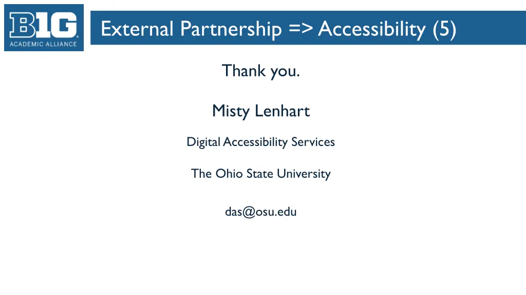 external partnership accessibility 5