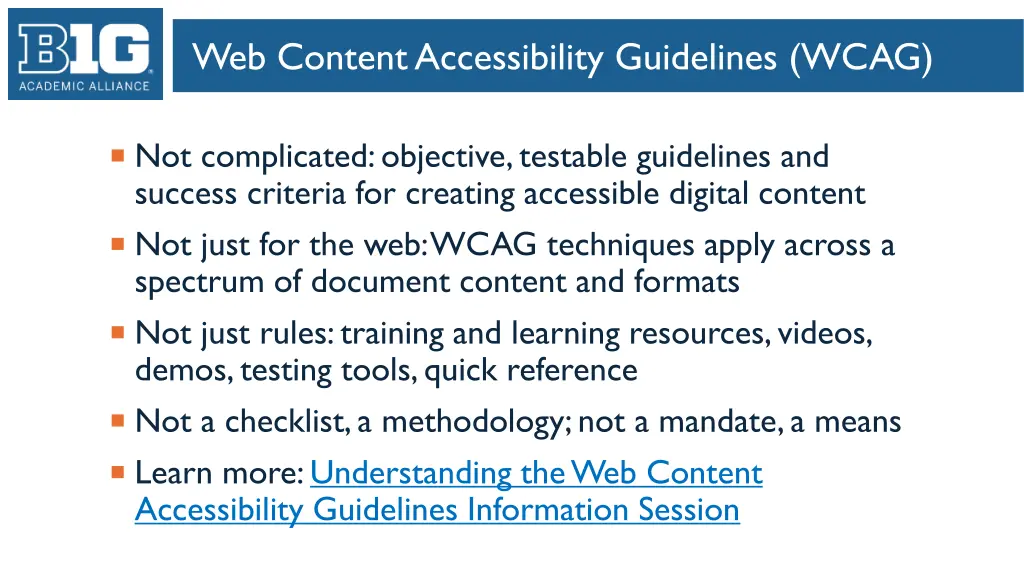 web content accessibility guidelines wcag